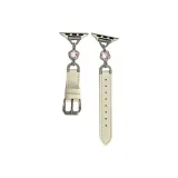 Цветочный дизайн и кожа браслет ~ Абрикос