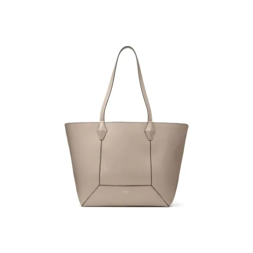 Jimmy Choo Diamond Soft Calfskin Tote Bag Shopping Bag Shoulder Bag Handbag Medium Women's Taupe