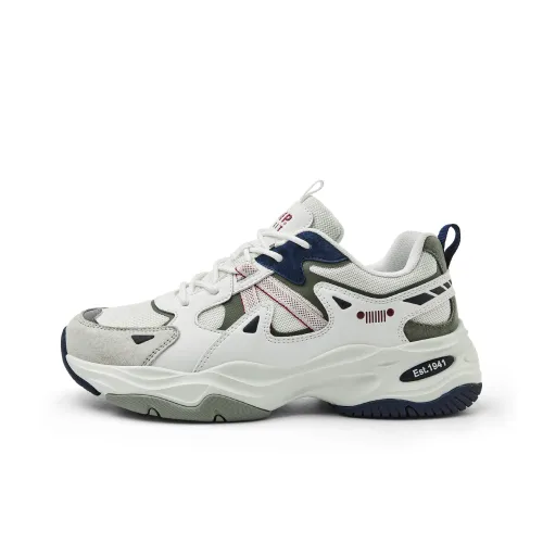 JEEP SPIRIT Амортизация Устойчивый к истиранию Дышащий Низкий Топ Кроссовки Мужские Полярный Белый