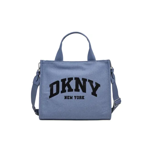 DKNY 100% хлопок Тоут Сумка Сумка для покупок Сумка через плечо Сумка среднего размера Женская Синяя