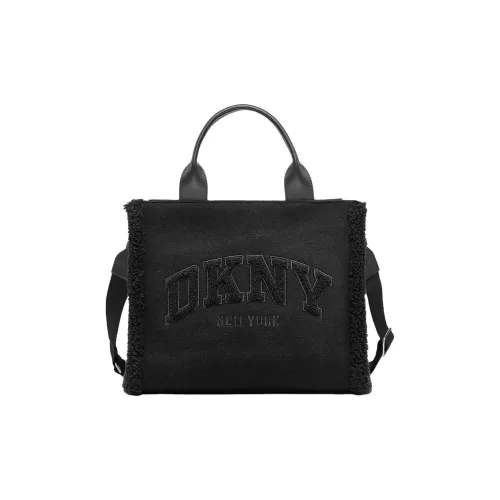 DKNY Хлопок Тоут Сумка Сумка для покупок Сумка через плечо Сумка среднего размера Женская Черная