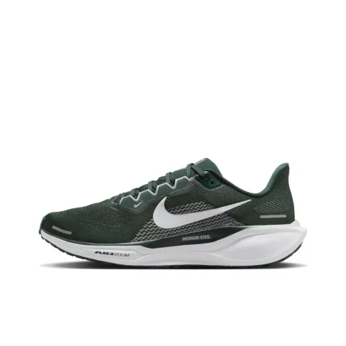 NCAA x Nike Pegasus 41 Противоскользящие устойчивые к истиранию низкий топ беговые кроссовки мужские зеленый белый