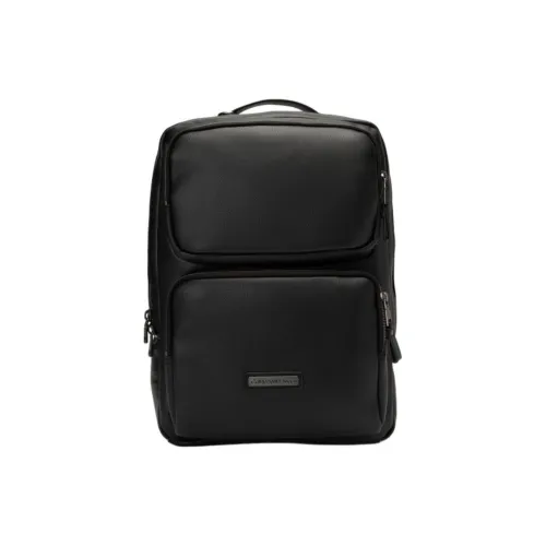 CALVIN KLEIN Artificial Leather Backpack Medium Men's Black