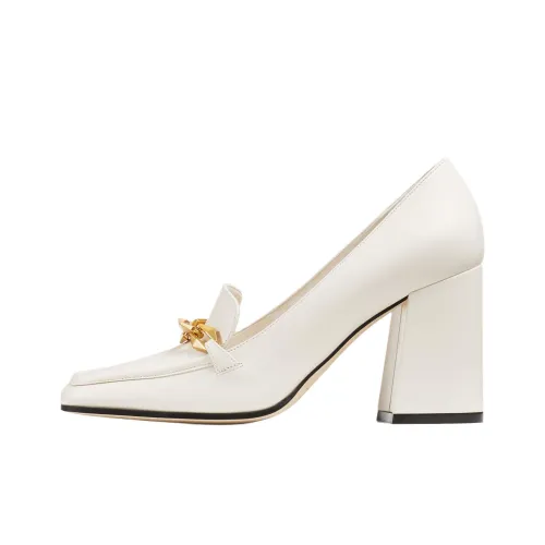 Jimmy Choo Tilda Грубый каблук Высокие каблуки 8,5 см Женские Белые