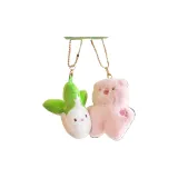 Поросенок Basking в Белом Капусте - Сумка для покупок + Случайная поздравительная открытка