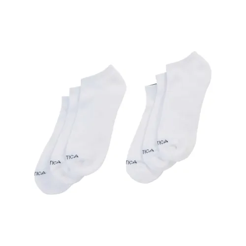 NAUTICA Athletic Core Low Cut Ankle Socks Unisex 6 Pack White НАУТИКА Athletic Core Низкие носки Унисекс 6 пар Белые
