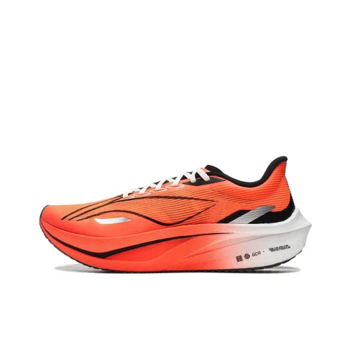 Подкладка Feidian 4 Challenger Беговые кроссовки Низкий топ Неоново-фруктовый красный Флуоресцентный ярко-оранжевый Мужской