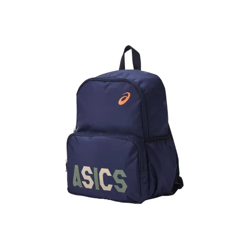 Asics Nylon Рюкзак Стандартный Мужской Морской Синий