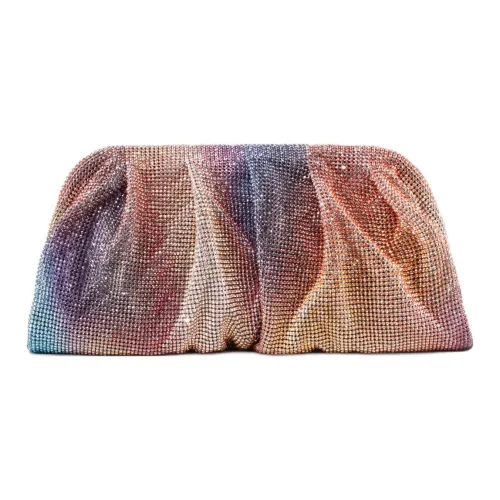 BENEDETTA BRUZZICHES Алюминиевая сетка сумка с стразами клатч женский многоцветный