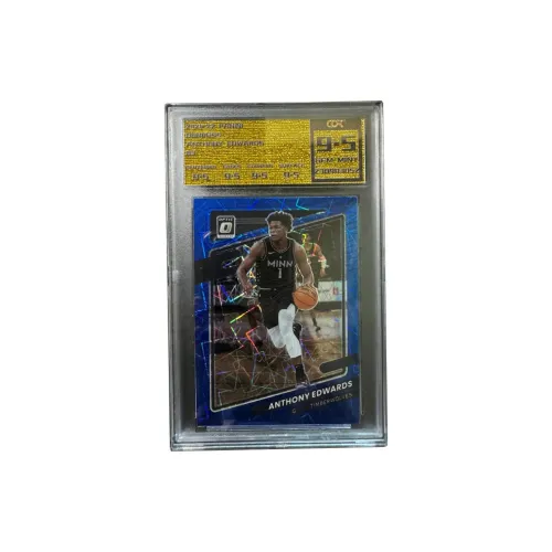PANINI ANTHONY EDWARDS Donruss Optic 2022 23 Timberwolves COR Refractive 9,5 Points Сертифицированные Карты 1 Упаковка