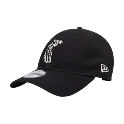 New Era Хлопковые кепки унисекс черные