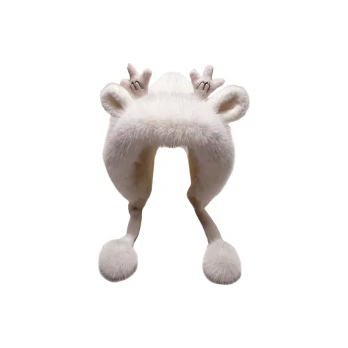 NOMK Акриловые Шапки и Кепки Женские Экрю Кофейный Серый Розовый