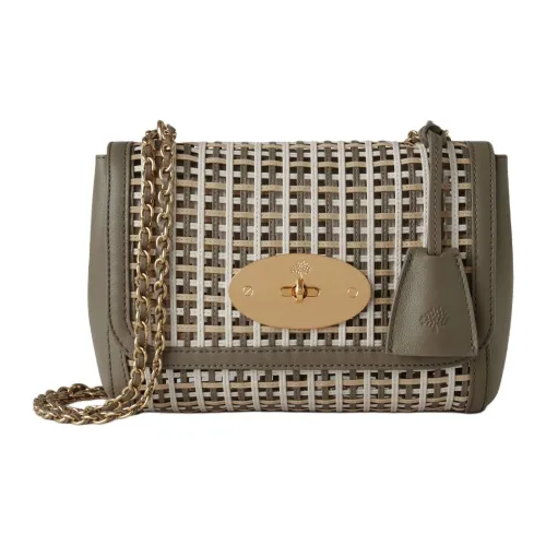 Mulberry Рельефная Телячья Кожа Сумка через плечо Сумка на плечо Женская Лен Зеленый