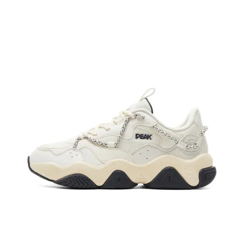 PEAK Классическое наследие Износостойкий Без нижнего клея And Дышащий Низкий топ Кэжуал Мужской Белый Серый