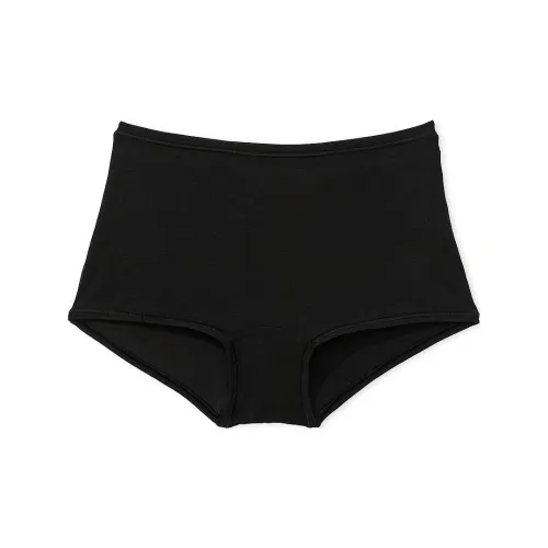 Victoria's Secret Розовый хлопок Boyshort трусы PBHGBG Нижнее белье Женское 1 упаковка Черный
