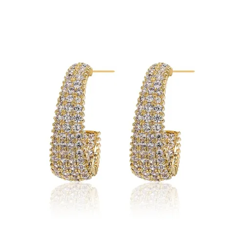 QLADY Серьги-гвоздики из стерлингового серебра 925 пробы женские