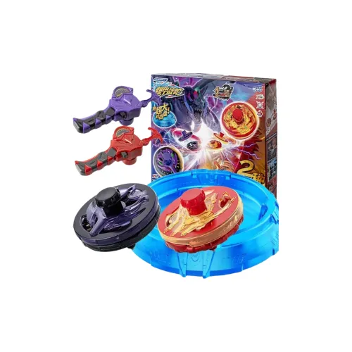 Sambo Variety BATTLE Top2 Extreme Flame Dragon GOD VS Fallen Star GOD DELUXE BATTLE Set Alloy Luminous Gyro Toys