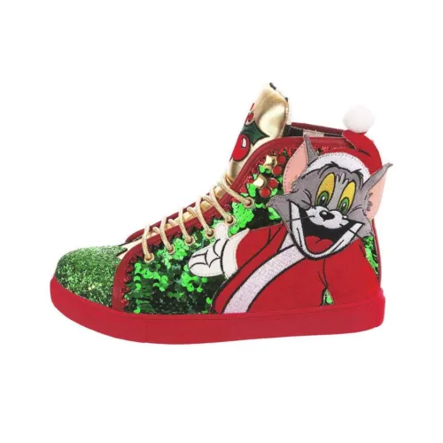 IRREGULAR CHOICE Скейтборд Кроссовки Высокие Красные Унисекс