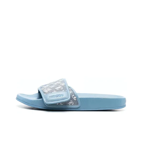 Jimmy Choo Fashion Slippers Women's Blue Джимми Чу Модные Тапочки Женские Синие