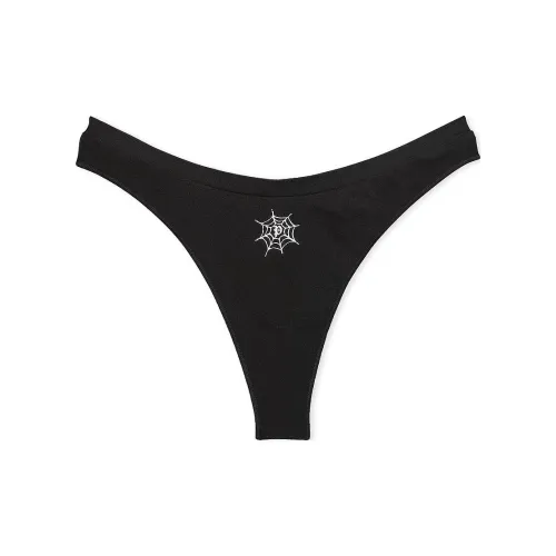 Victoria's Secret Розовый Бесшовный Высокий-Воротник Стринг-Трусы PBSWG Нижнее белье Женские 1 упаковка Черный