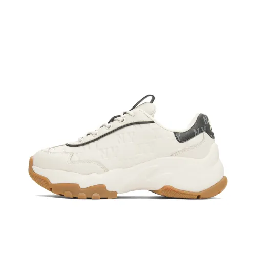 Mlb Base Logo Big Ball Chunky Low Топ Толстоподошвенные кроссовки Унисекс Айвори