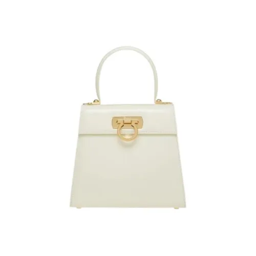 FERRAGAMO Museum Корова Кожа Сумка Средний Женская Белая