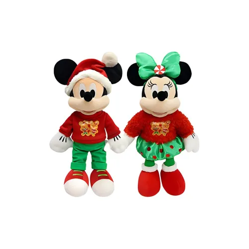 Disney Mickey Mouse Minnie Mouse Рождественская коллекция Микки Маус и Минни Маус Куклы плюшевые высота 44,5 см