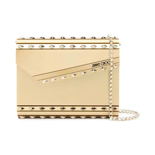 Jimmy Choo Акриловый Одно Плечо Через Плечо Клатч Стандартный Женский Золотой