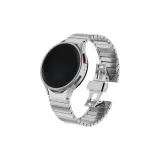 Серебряный / Застежка-бабочка / Стиль бамбук