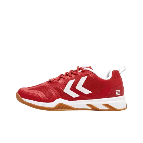 Hummel Slip-resistant Abrasion-resistant Low-top Skateboard Shoes Men's Red Хуммель Противоскользящие Устойчивые к истиранию Низкие Кеды для скейтбординга Мужские Красные