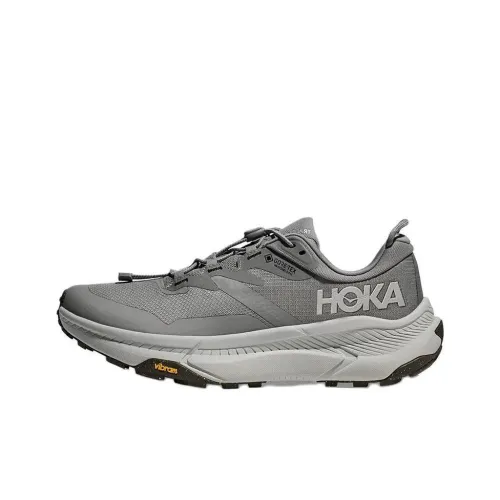HOKA ONE ONE Transport Устойчивые к истиранию Низкие Беговые кроссовки Мужские Серые