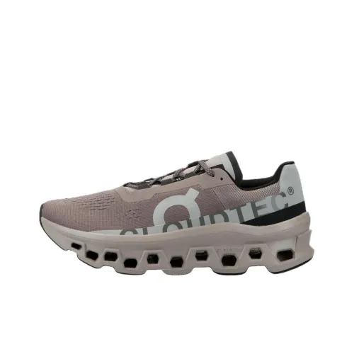 On Cloudmonster Slip-resistant Abrasion-resistant Low Top GRIP Rubber City Commute Running Shoes Women's Light Umber