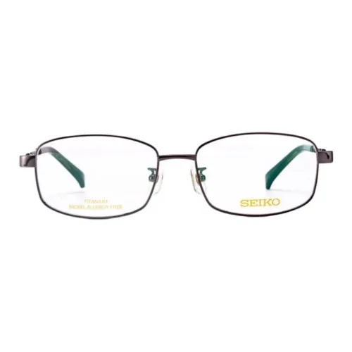 SEIKO Титан Материал Прямоугольные Оправы для очков Мужские Серые