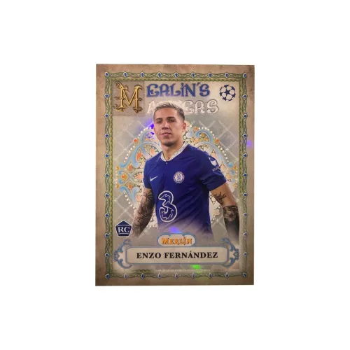 Topps 2023 Merlin Chelsea Rookie Enzo Masters Special Silver Folding Star Card Card пройдет Спортивные карты 1 шт