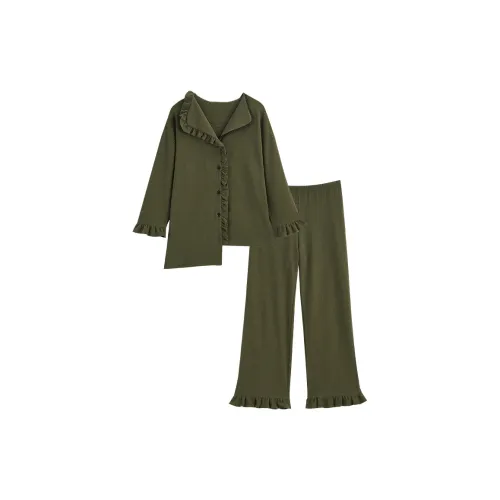 Dream Heart Пижамный комплект женский зеленый