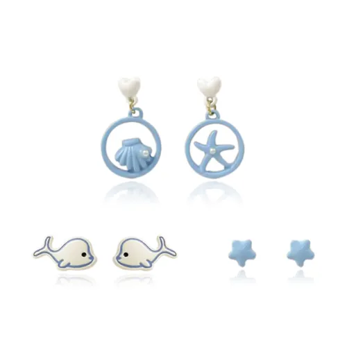 DVNRR Сплав Серьги-гвоздики Женские