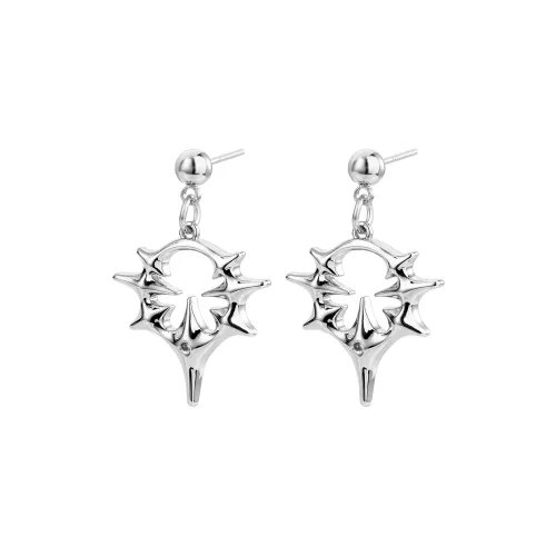 ENFANTIN Серьги из меди с покрытием из белого золота унисекс