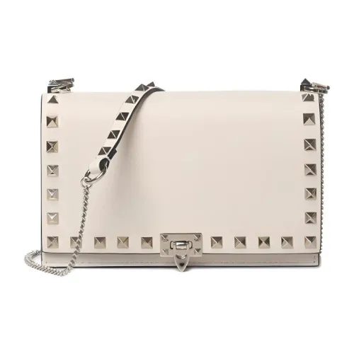 Valentino Rockstud Телячья кожа Сумка через плечо Сумка на плечо Стандартная Женская Белая
