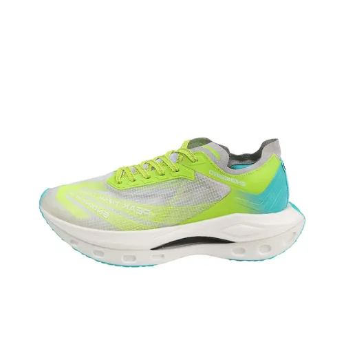 Engine Bird Низкий топ Сверхкритический азот Средняя подошва Пластина из углеродного волокна ЦПУ Беговые кроссовки Унисекс Зеленый желтый