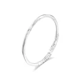 Серебристый/белый золотой браслет-манжета с ручкой