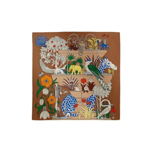 HERMES Шелковые шарфы для женщин многоцветные