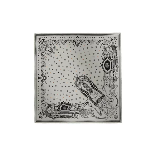 HERMES Шелковые шарфы Женские Серый