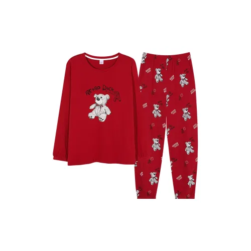 Song Qianya Пижамный комплект женский красный