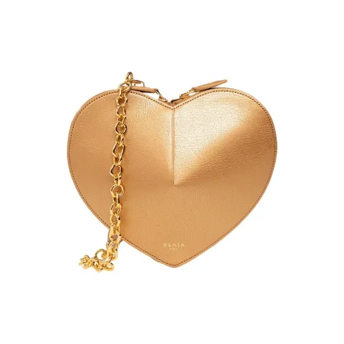 Alaia Сумка из козьей кожи в форме сердца сумка через плечо женская золотая