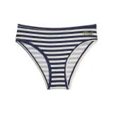 1 шт (Полуночный синий принт Striper с логотипом, синие полосы)