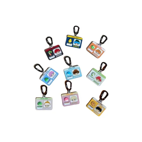 POP MART Dimoo Jurassic World Collection Подвеска Слепые коробки Один Blind Коробка Целая коробка 9 шт