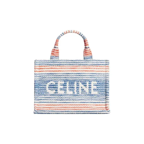 CELINE Cabas Thais Ткань Тоут Сумка Сумка для покупок Маленькая Сумка Женская Многоцветная