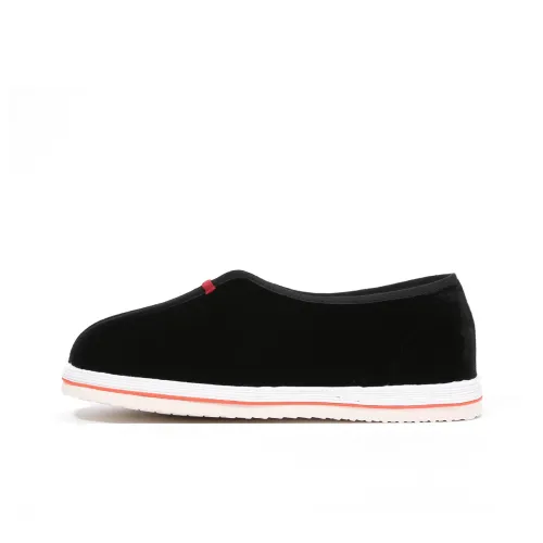 Old Meihua Традиционные Тканевые Туфли Низкий Топ Черные Мужские