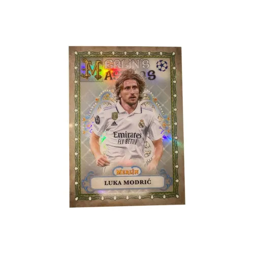 Topps Luka Modrić 2023 Merlin HUANGMA Мастерская карта Серебряная складная Игрокская карта Товарная карта Access Спортивные карты 1 шт
