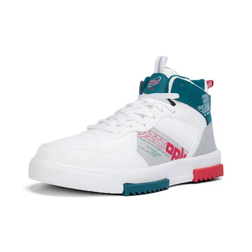 XTEP Легкий противоскользящий и устойчивый к истиранию высокий топ для скейтбординга мужские белый